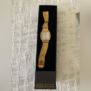 Joan Rivers Gold-Tone Bracelet Watch